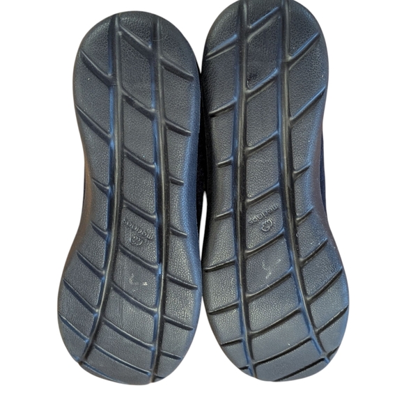 Merinos Navy Wool Lace Up Flats Women's Size 9 - Picture 3 of 10